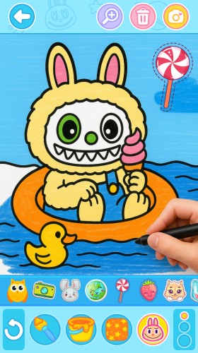 Labubu Coloring Games for Kids